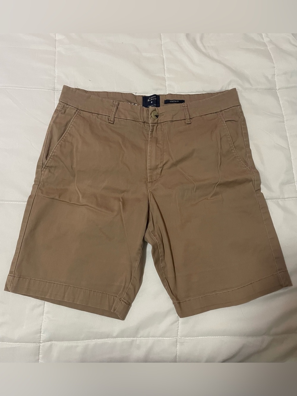Ben Sherman Tan Flat Front Chino Shorts